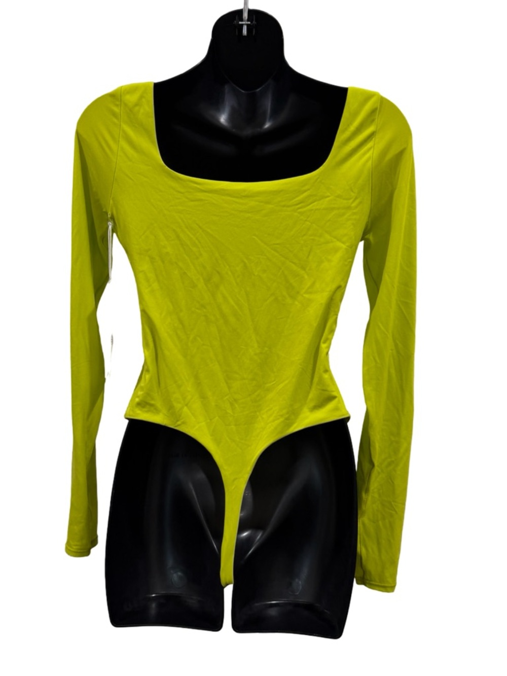 NWT Lululemon Wundermost Square-Neck Long-Sleeve Bodysuit In Lichen Lime - Picture 7 of 7